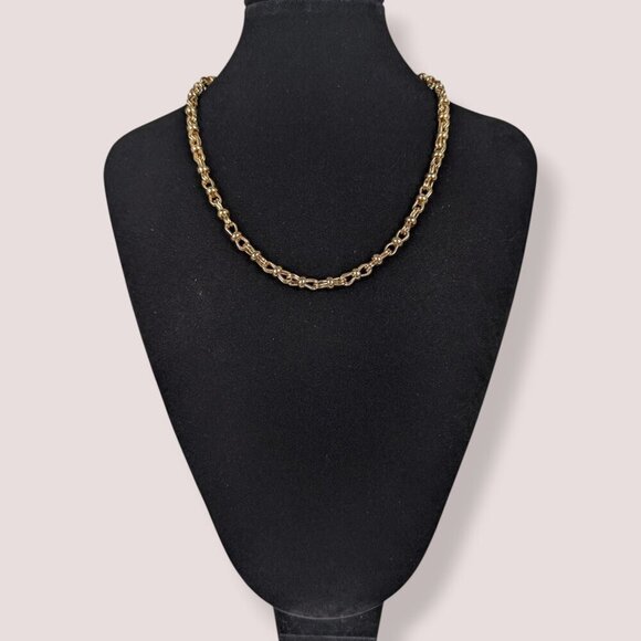 Vintage Bowtie Link Chain Necklace - Picture 3 of 5